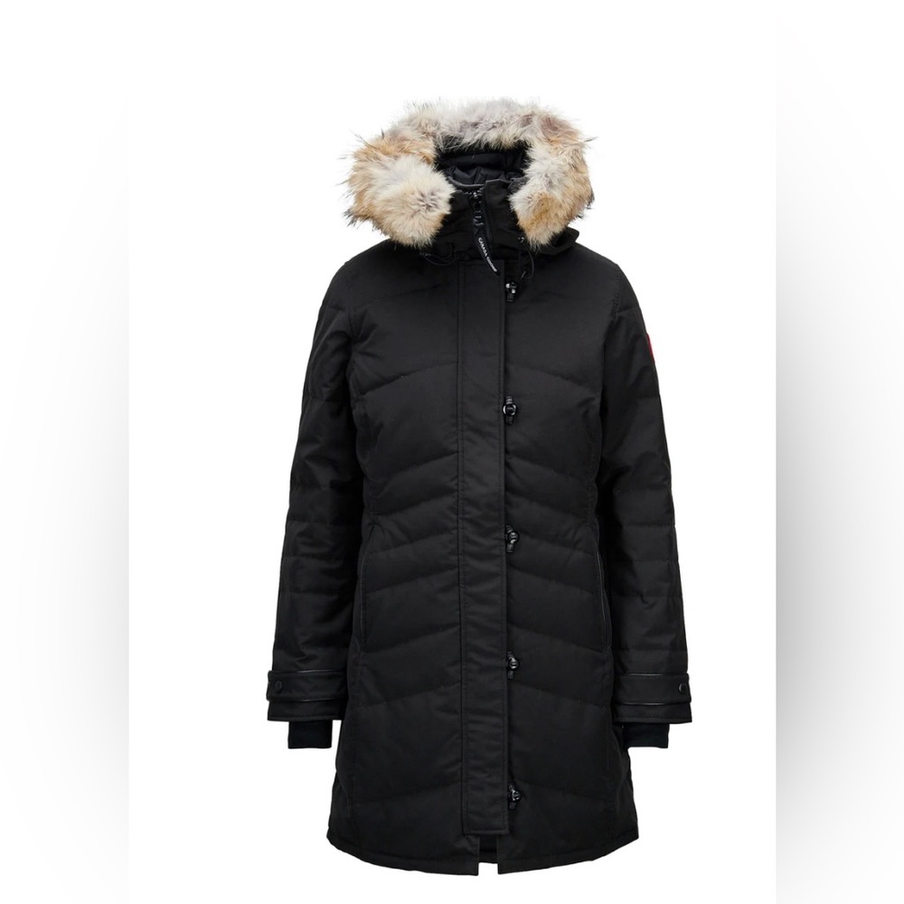 Authentic NEW Canada Goose Lorette Parka Heritage w/ RARE FUR TRIM -MED/BLK